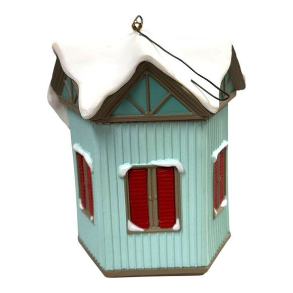 Hallmark Village Collection Set Of 4 Buildings Halls Station Mission Church Lot - Picture 16 of 16